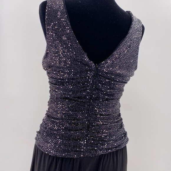 R&M Richards Black Sparkle Jumpsuit Pants - Picture 7 of 12